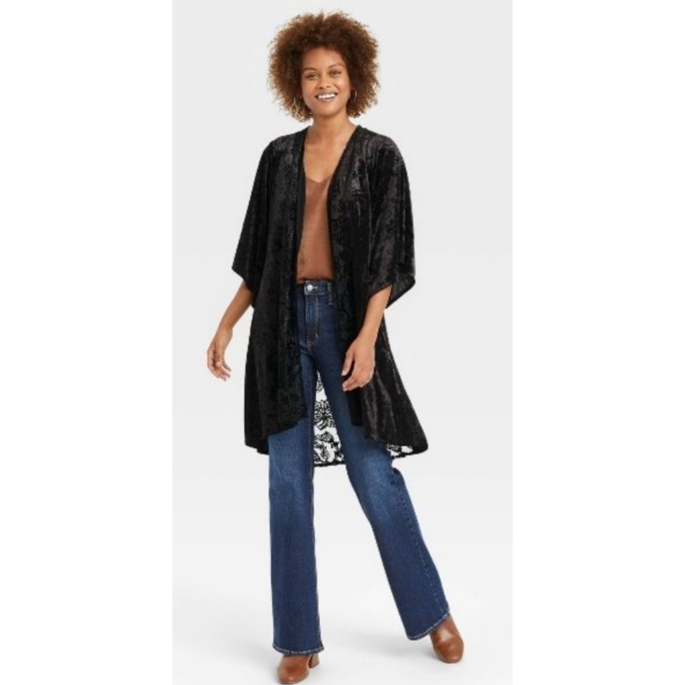 NEW Knox Rose Velour Duster Top
